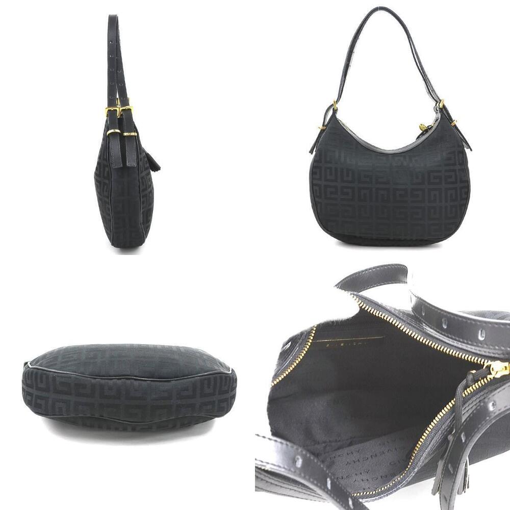 Givenchy Hobo canvas leather bag Monogram black